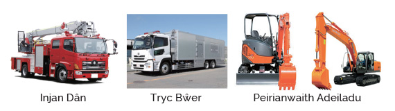 Mobile equipment - fire trucks, power trucks and construction machinery